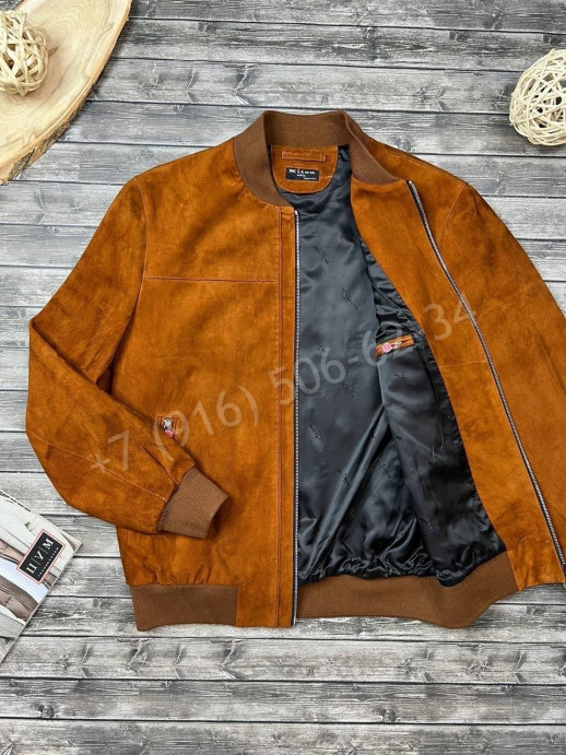 Замшевая куртка бомбер KITON 13425