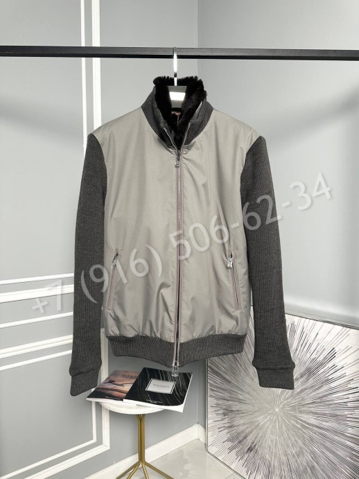 Бомбер Loro Piana с меховым подкладом 24168