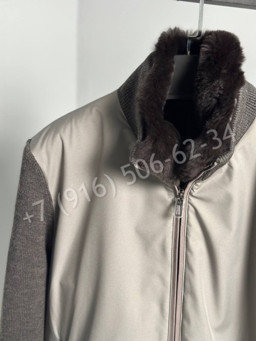 Бомбер Loro Piana с меховым подкладом 24168
