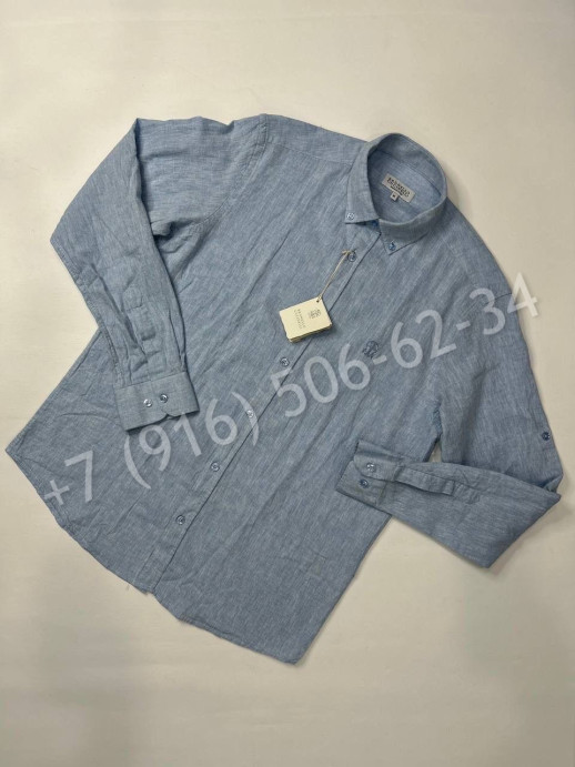 Рубашка Brunello Cucinelli из льна 29088