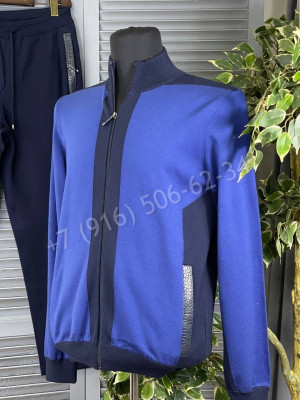 Спортивный костюм Salvatini со вставками кожи крокодила 12417