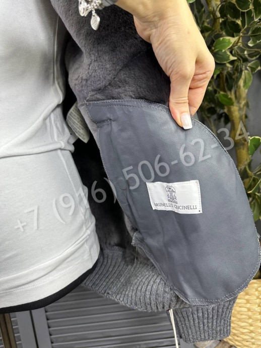 Куртка дубленка Brunello Cucinelli на меху 23638