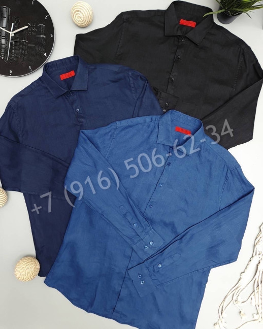 Рубашка ISAIA ( лен ) 16199