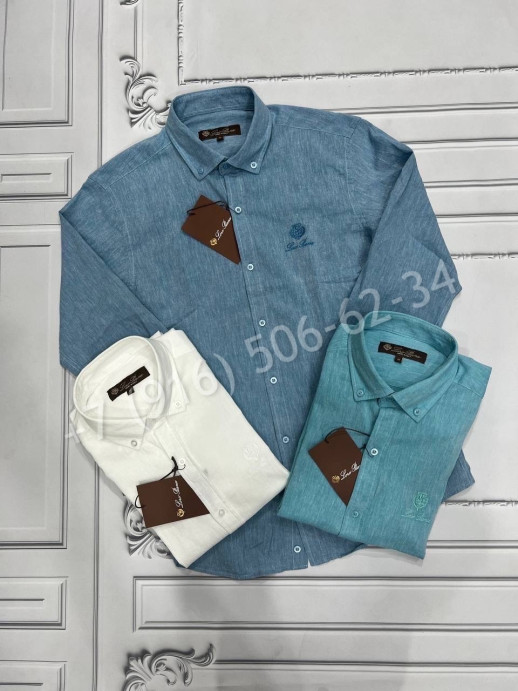 Льняная рубашка Loro Piana 17102