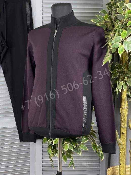 Спортивный костюм Salvatini со вставками кожи крокодила 12418