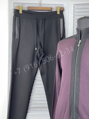 Спортивный костюм Salvatini со вставками кожи крокодила 12418