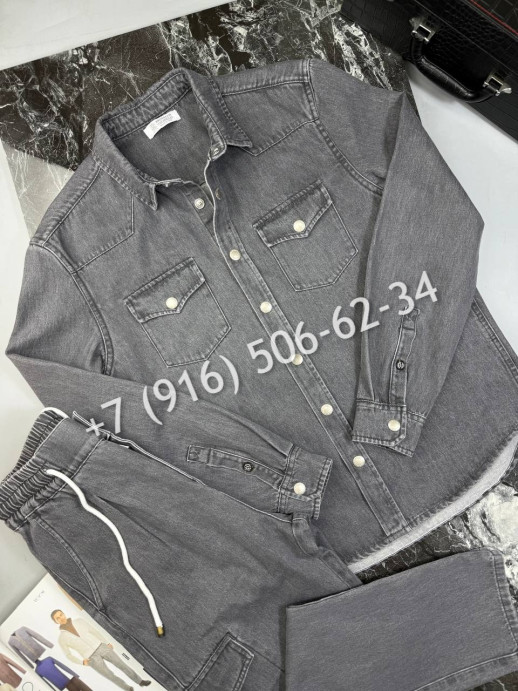 Костюм из денима Brunello Cucinelli 34108 2