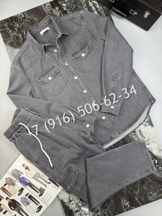 Костюм из денима Brunello Cucinelli 34108 2