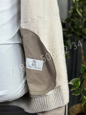 Куртка дубленка Brunello Cucinelli на меху 23639