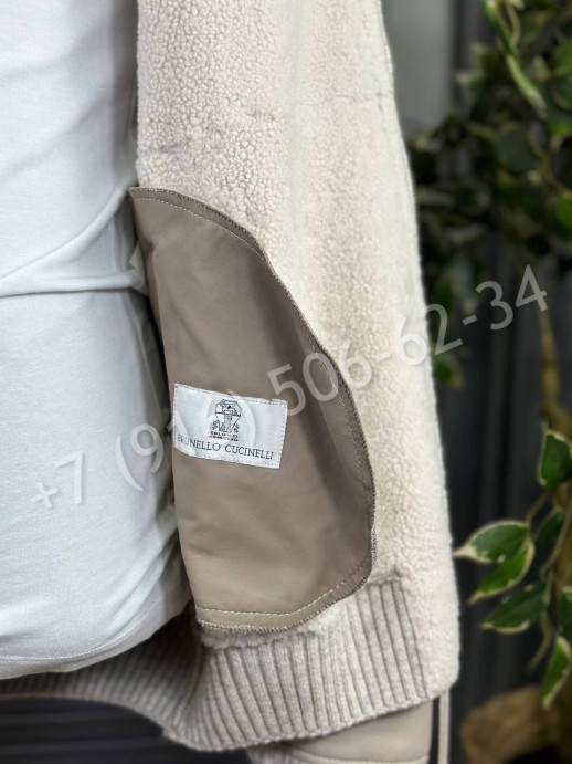 Куртка дубленка Brunello Cucinelli на меху 23639