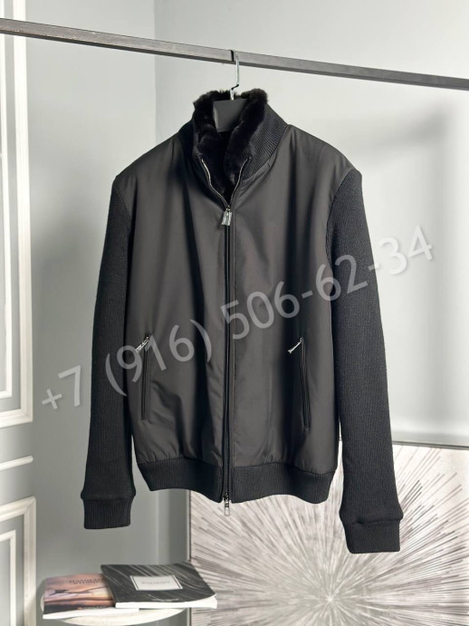 Бомбер Loro Piana с меховым подкладом 24170