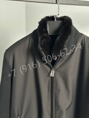 Бомбер Loro Piana с меховым подкладом 24170