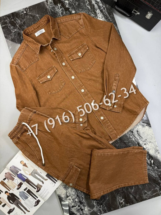 Костюм из денима Brunello Cucinelli 34108 3