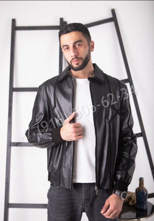 Кожаная куртка ZILLI со вставками кожи крокодила 17406