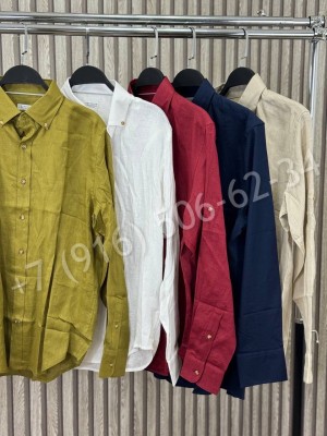 Рубашка Brunello Cucinelli из льна 30793