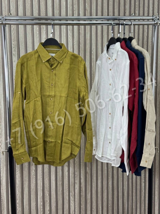 Рубашка Brunello Cucinelli из льна 30793