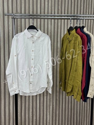 Рубашка Brunello Cucinelli из льна 30793