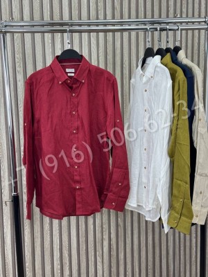 Рубашка Brunello Cucinelli из льна 30793