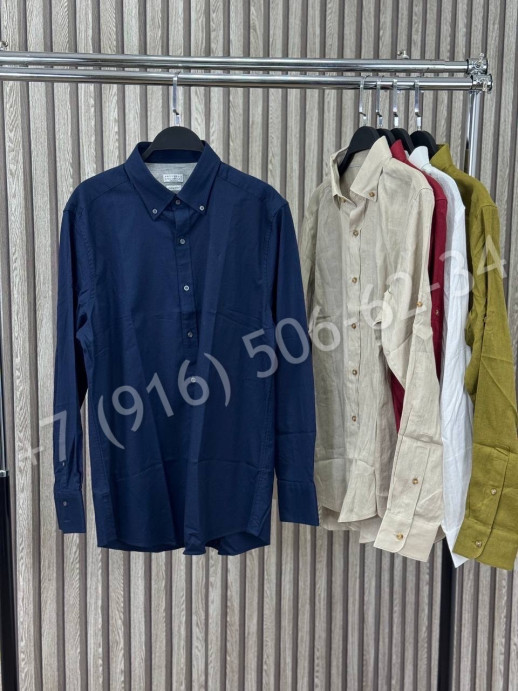 Рубашка Brunello Cucinelli из льна 30793