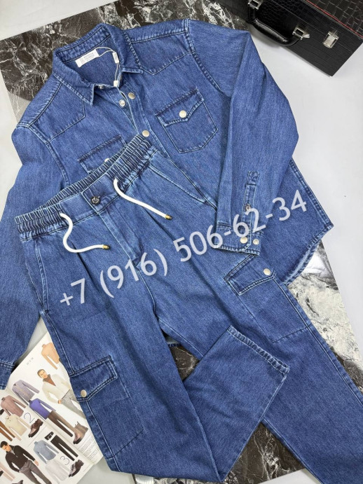 Костюм из денима Brunello Cucinelli 34108 4