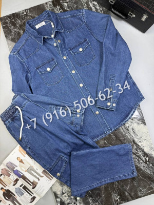 Костюм из денима Brunello Cucinelli 34108 4