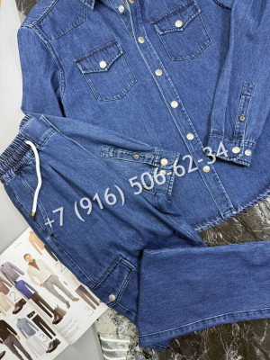 Костюм из денима Brunello Cucinelli 34108 4