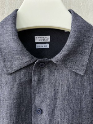 Рубашка Brunello Cucinelli из льна 18055
