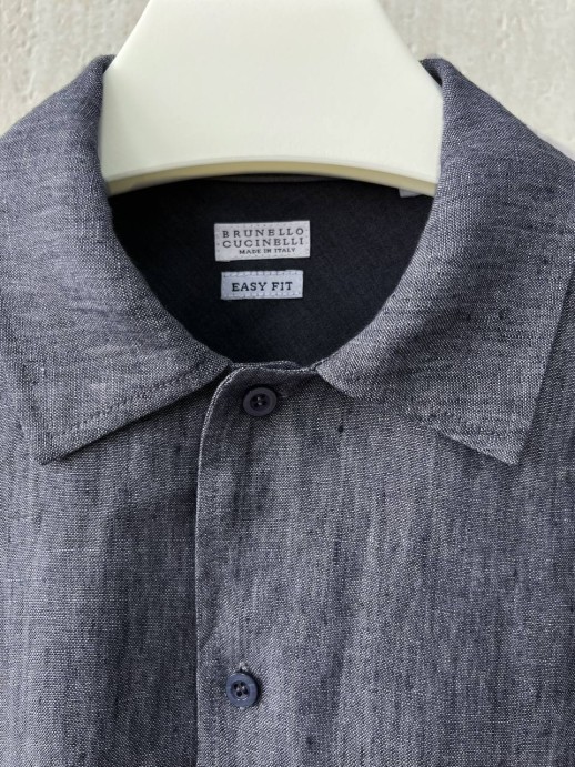Рубашка Brunello Cucinelli из льна 18055