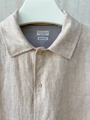 Рубашка Brunello Cucinelli из льна 18055