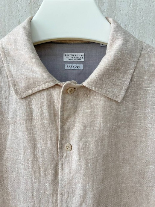 Рубашка Brunello Cucinelli из льна 18055