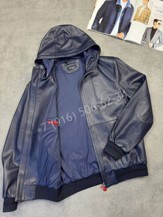 Кожаная куртка KITON 33697
