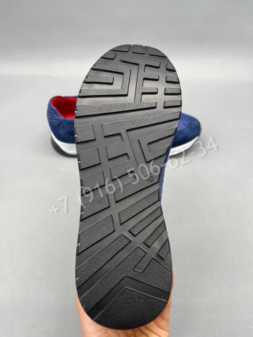 Кроссовки со вставками питона Zilli 6138