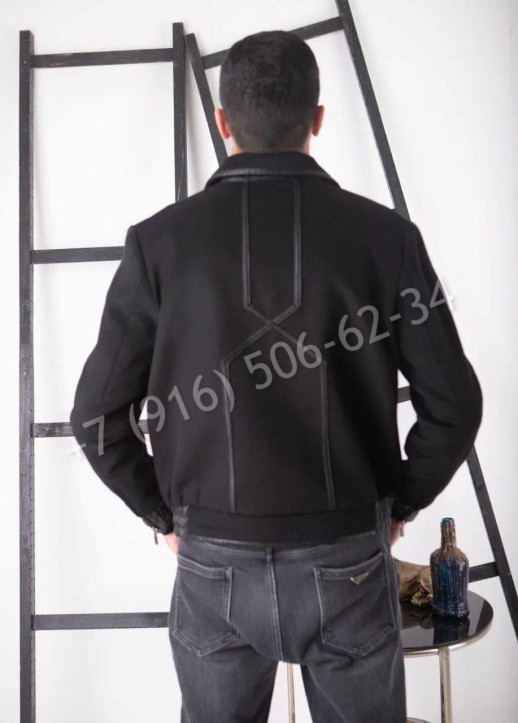 Кашемировая куртка ZILLI со вставками кожи крокодила 17407