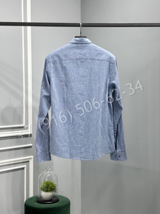 Рубашка из льна Brunello Cucinelli 18112