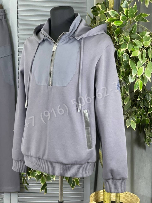 Спортивный костюм Angelo Galasso со вставками кожи крокодила 12421