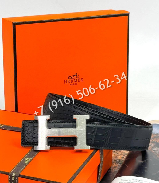 Ремень из кожи крокодила Hermes 10258 1