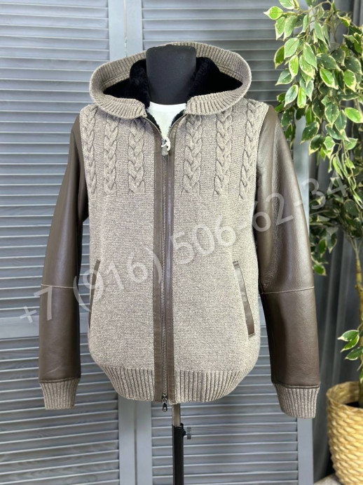 Куртка дубленка Brunello Cucinelli на меху 23642