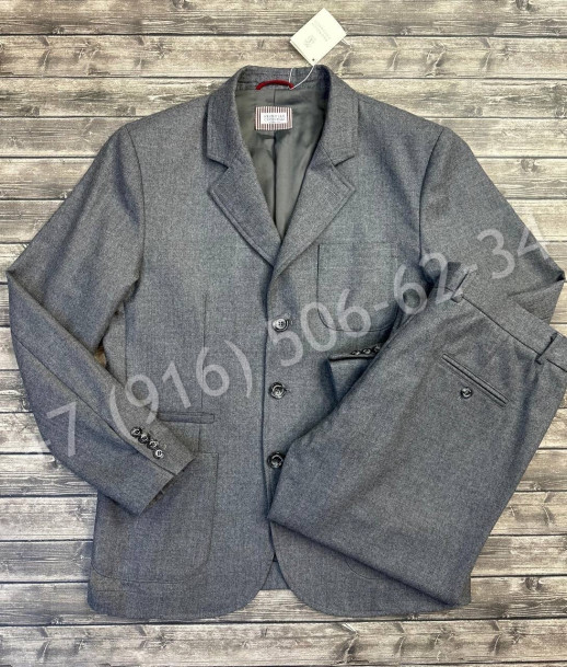 Классический костюм из кашемира Brunello Cucinelli 24487