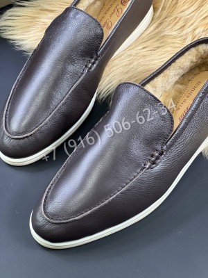 Лоферы Loro Piana на меху 5391