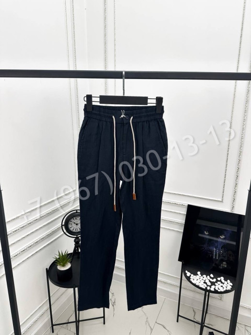 Брюки льняные Brunello Cucinelli 26804