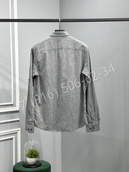 Рубашка из льна Brunello Cucinelli 18113