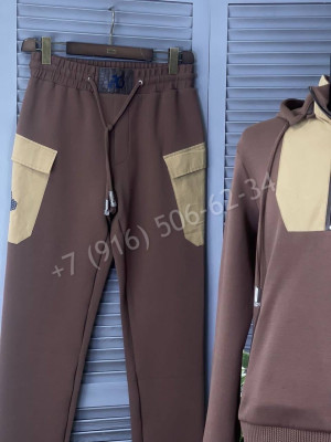 Спортивный костюм Angelo Galasso со вставками кожи крокодила 12422