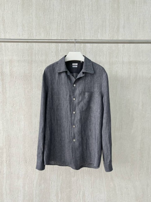 Рубашка Brunello Cucinelli из льна 18055 2