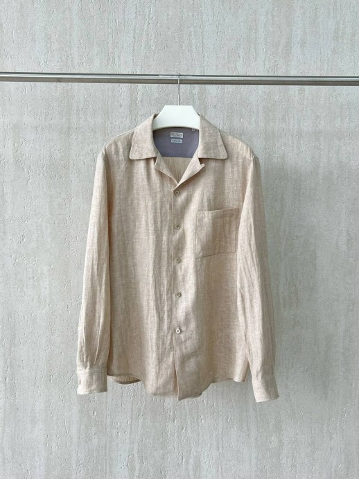 Рубашка Brunello Cucinelli из льна 18055 2