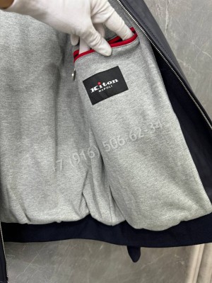 Кожаная куртка Kiton 33999