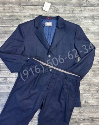 Классический костюм из кашемира Brunello Cucinelli 24488