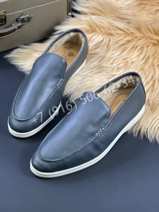 Лоферы Loro Piana на меху 5392