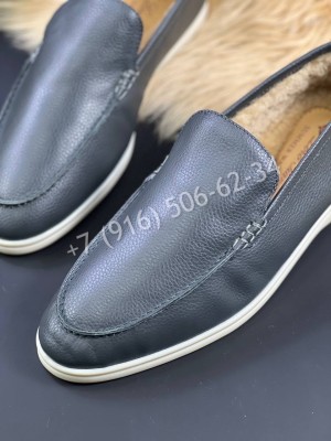 Лоферы Loro Piana на меху 5392