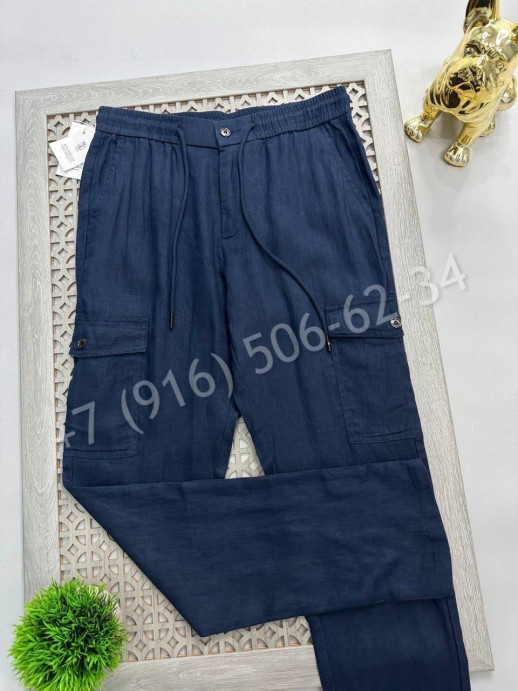 Брюки из льна Brunello Cucinelli 17812