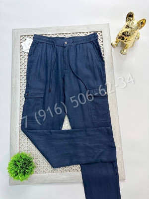 Брюки из льна Brunello Cucinelli 17812